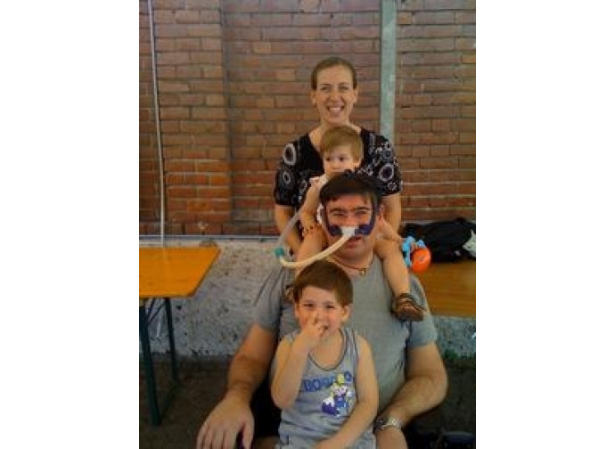 Silvia e Ugo con i figli Silvia e Ugo con i figli